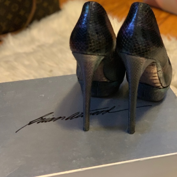 B Brian Atwood Exotic Python Platform Pumps - Picture 3 of 5